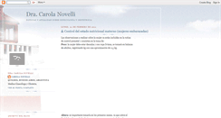 Desktop Screenshot of dranovellicarola.blogspot.com