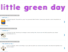 Tablet Screenshot of littlegreenday.blogspot.com