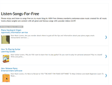 Tablet Screenshot of listen-songs-for-free.blogspot.com