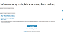 Tablet Screenshot of kahramanmaras-tenis-partner.blogspot.com