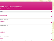 Tablet Screenshot of dinoanddinaclassroom.blogspot.com