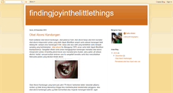 Desktop Screenshot of findingjoyinthelittlethings.blogspot.com