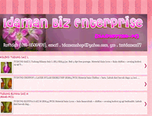 Tablet Screenshot of idamanshop4u.blogspot.com