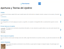 Tablet Screenshot of aperturasyteoriadelajedrez.blogspot.com