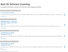 Tablet Screenshot of matt-on-software-licensing.blogspot.com