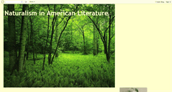 Desktop Screenshot of naturalistliterature.blogspot.com
