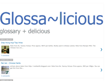 Tablet Screenshot of glossalicious.blogspot.com