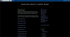 Desktop Screenshot of dazzlingdealstickets.blogspot.com