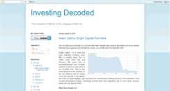 Desktop Screenshot of investingdecoded.blogspot.com