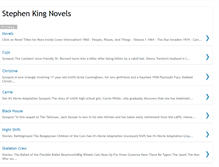 Tablet Screenshot of novelsbystephenking.blogspot.com