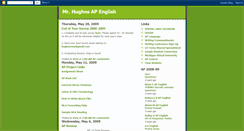 Desktop Screenshot of mrhughesapenglish.blogspot.com