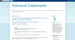 Desktop Screenshot of holocaustcatastrophe.blogspot.com