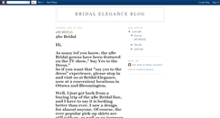 Desktop Screenshot of bridaleleganceblog.blogspot.com