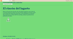 Desktop Screenshot of elrincondellagarto.blogspot.com