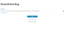 Tablet Screenshot of pocketshield.blogspot.com