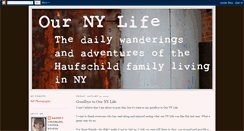 Desktop Screenshot of ournylife.blogspot.com