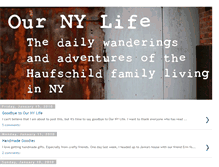 Tablet Screenshot of ournylife.blogspot.com