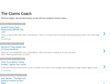 Tablet Screenshot of claimscoach.blogspot.com