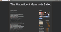 Desktop Screenshot of magnificentmammothballet.blogspot.com