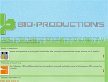 Tablet Screenshot of bio-productions-ltd.blogspot.com