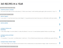 Tablet Screenshot of 365recipesinayear.blogspot.com
