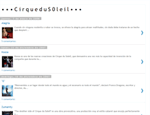 Tablet Screenshot of cirquedus0leil.blogspot.com