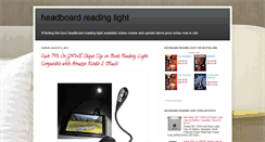 Desktop Screenshot of headboardsreadinglight.blogspot.com