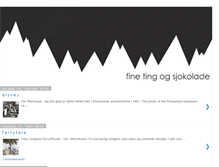 Tablet Screenshot of finetingogsjokolade.blogspot.com