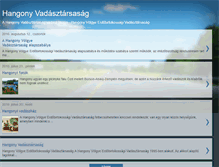 Tablet Screenshot of hangony-vadasztarsasag.blogspot.com