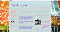 Desktop Screenshot of myglobalnamaste.blogspot.com