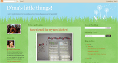 Desktop Screenshot of dmaslittlethings.blogspot.com