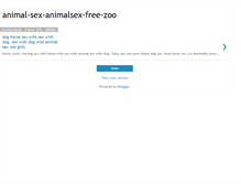 Tablet Screenshot of animal-sex-animalsex-free-zoo.blogspot.com