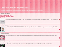 Tablet Screenshot of chellescreativeexpressions.blogspot.com