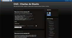 Desktop Screenshot of charlasdediseno.blogspot.com