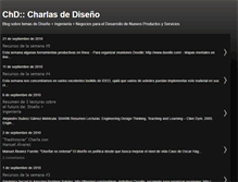 Tablet Screenshot of charlasdediseno.blogspot.com