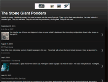 Tablet Screenshot of ponderousgiant.blogspot.com