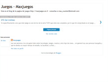 Tablet Screenshot of maxjuegos-es-tl.blogspot.com