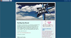 Desktop Screenshot of meandtheblueskies.blogspot.com