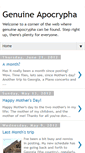 Mobile Screenshot of genuineapocrypha.blogspot.com
