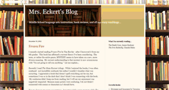 Desktop Screenshot of eckertenglish.blogspot.com