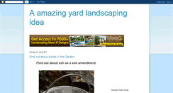 Desktop Screenshot of amazingyardlandscapingidea.blogspot.com