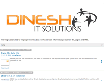 Tablet Screenshot of dineshtraining.blogspot.com