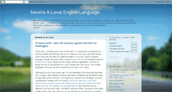 Desktop Screenshot of alevellanguage.blogspot.com