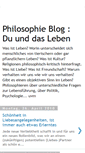 Mobile Screenshot of philosophie-leben.blogspot.com