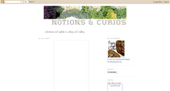 Desktop Screenshot of notionsandcurios.blogspot.com