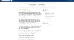 Desktop Screenshot of politicalwrite.blogspot.com
