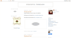 Desktop Screenshot of piecefulthreads.blogspot.com