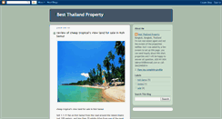 Desktop Screenshot of best-thailand-property.blogspot.com