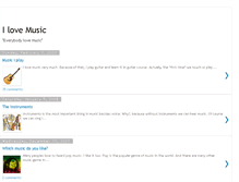 Tablet Screenshot of i-lovemusic-also.blogspot.com