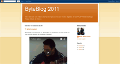 Desktop Screenshot of byteblog2011.blogspot.com